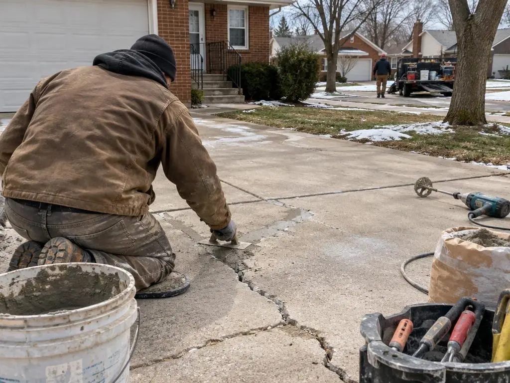 Concrete Crack and Floor Repair in Dearborn, MI